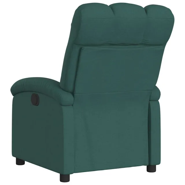 Fauteuil inclinable électrique Vert foncé Tissu