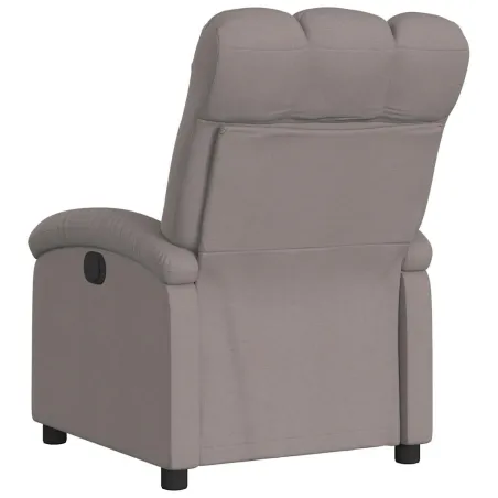 Fauteuil inclinable électrique Taupe Tissu
