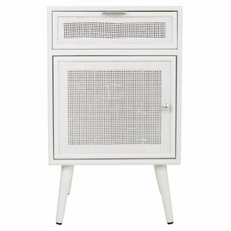 Comodino Alexandra House Living Bianco 36 x 71 x 42 cm