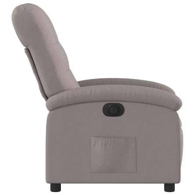 Fauteuil inclinable électrique Taupe Tissu