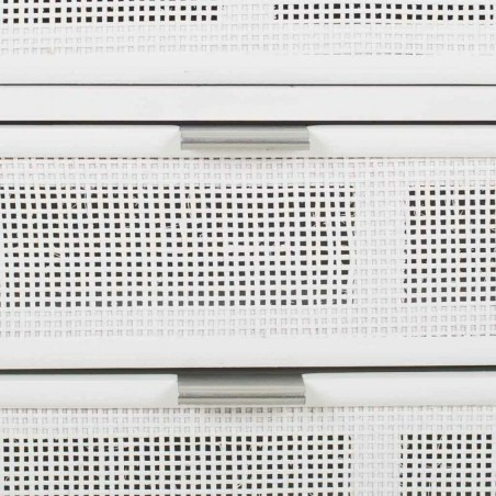 Cómoda Alexandra House Living Blanco Bambú Madera MDF 39 x 81 x 80 c