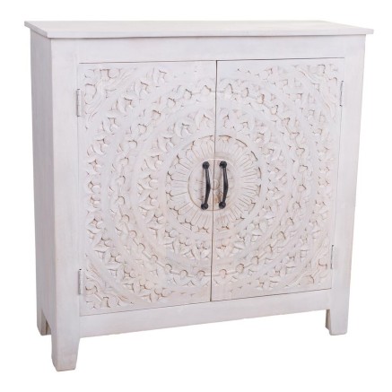 Meuble d'Entrée Alexandra House Living Blanc 33 x 90 x 90 cm