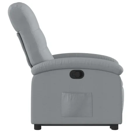 Fauteuil inclinable Gris clair Tissu