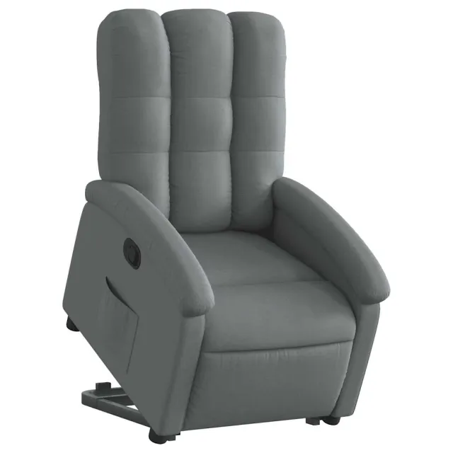 Fauteuil inclinable Gris foncé Tissu