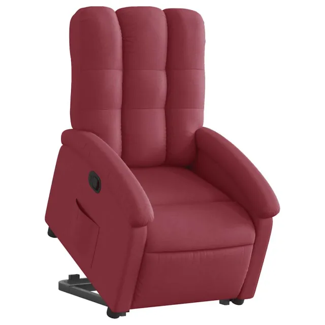 Fauteuil inclinable rouge bordeaux tissu