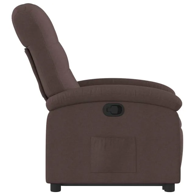 Fauteuil inclinable marron foncé tissu