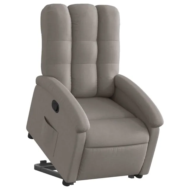 Fauteuil inclinable taupe tissu