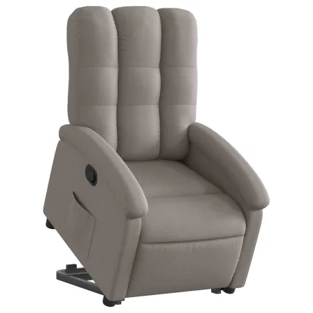 Fauteuil inclinable taupe tissu