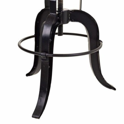 Taburete Alexandra House Living Marrón Negro Hierro Madera de mango 4 2