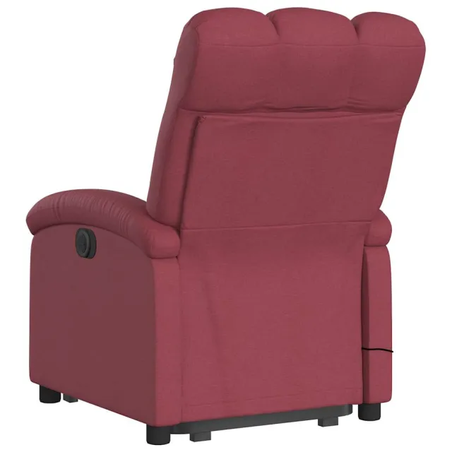 Fauteuil inclinable de massage Rouge bordeaux Tissu