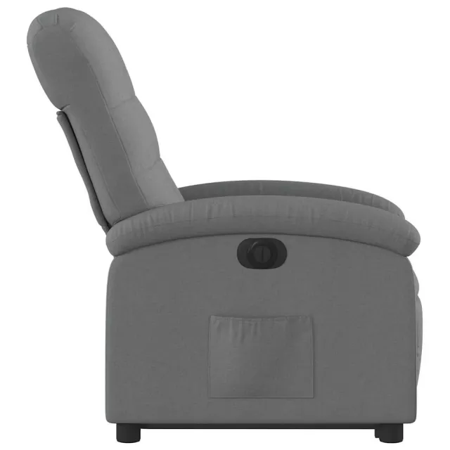 Fauteuil inclinable électrique gris foncé tissu