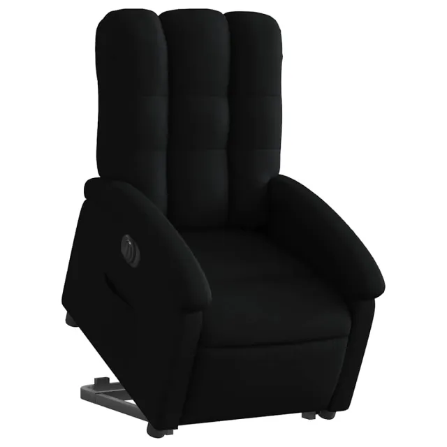 Fauteuil inclinable électrique noir tissu