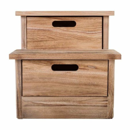 Kruk Alexandra House Living Paulownia hout 34 x 34 x 34 cm Trap