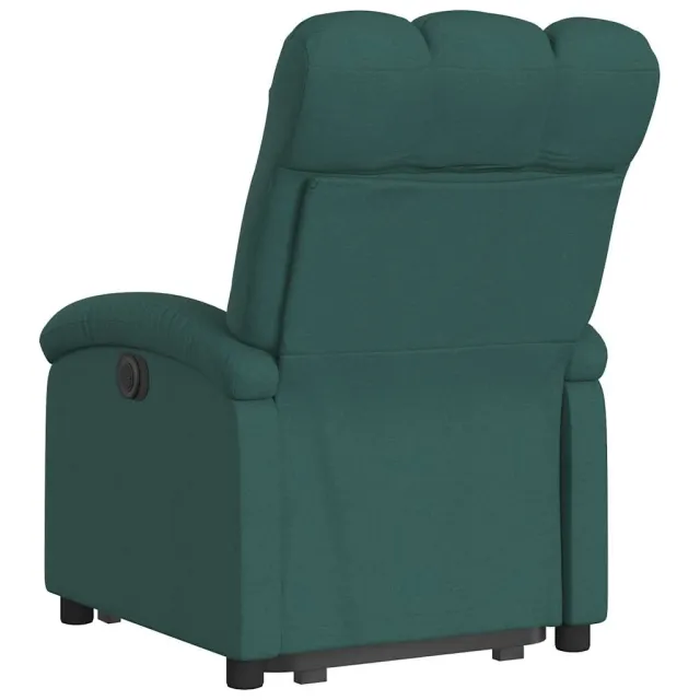 Fauteuil inclinable électrique vert foncé tissu