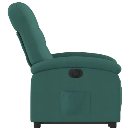 Fauteuil inclinable électrique vert foncé tissu