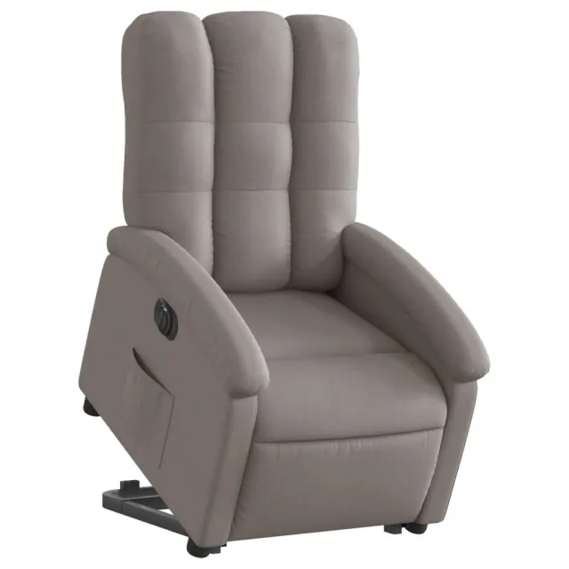 Fauteuil inclinable électrique taupe tissu