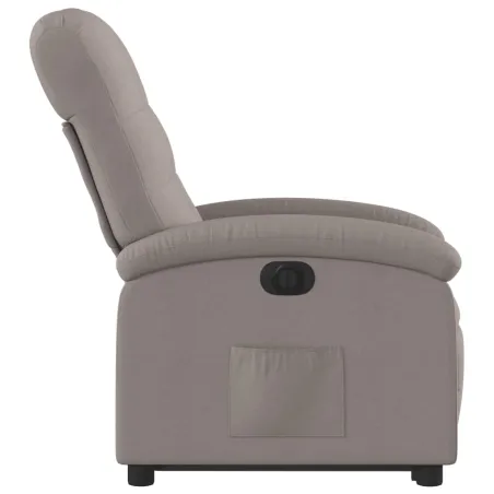 Fauteuil inclinable électrique taupe tissu