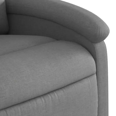 Fauteuil inclinable électrique Gris foncé Tissu