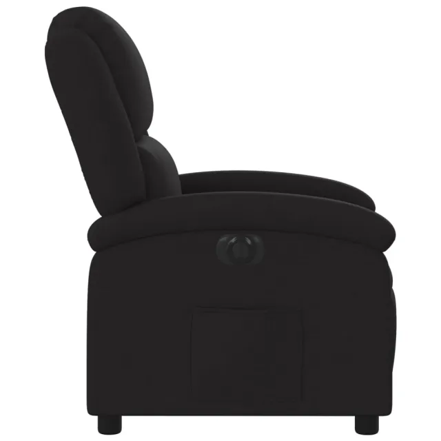 Fauteuil inclinable électrique Noir Tissu