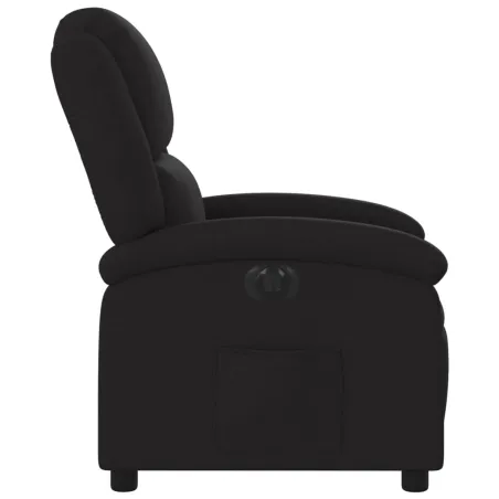 Fauteuil inclinable électrique Noir Tissu