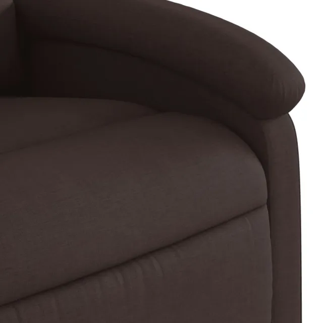 Fauteuil inclinable électrique Marron foncé Tissu