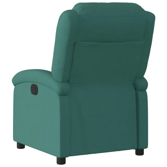 Fauteuil inclinable électrique Vert foncé Tissu