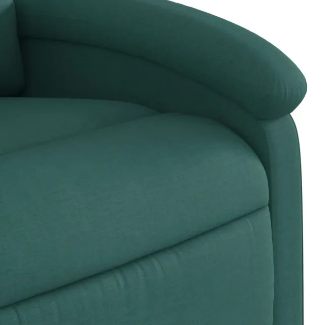 Fauteuil inclinable électrique Vert foncé Tissu