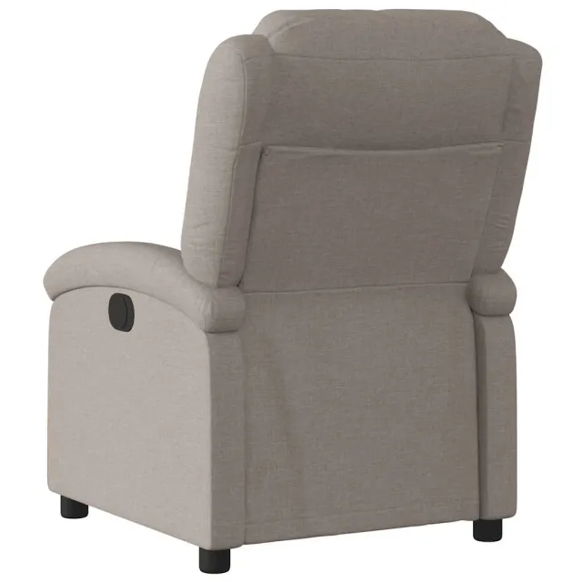 Fauteuil inclinable électrique Taupe Tissu