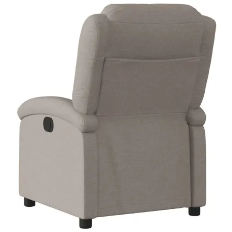 Fauteuil inclinable électrique Taupe Tissu