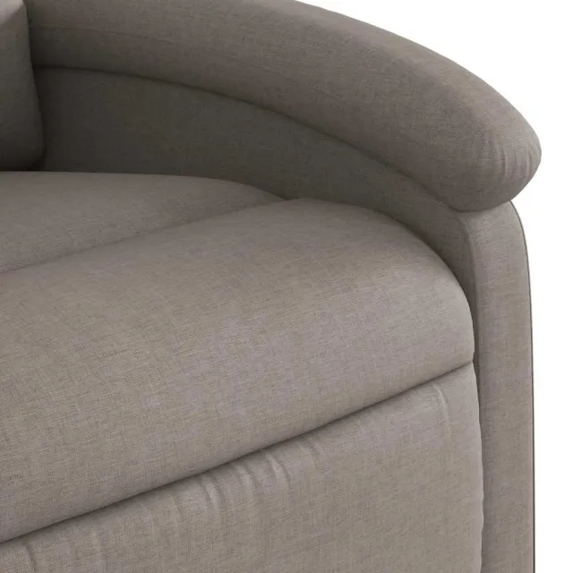 Fauteuil inclinable électrique Taupe Tissu