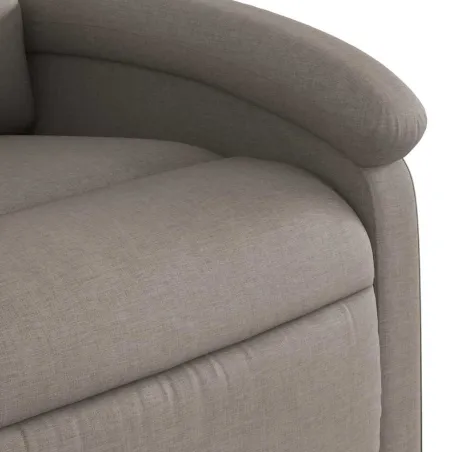 Fauteuil inclinable électrique Taupe Tissu