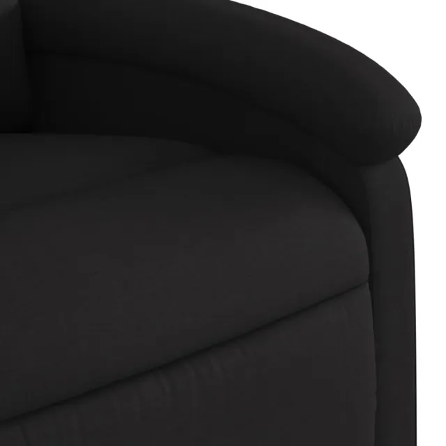 Fauteuil de massage inclinable électrique Noir Tissu