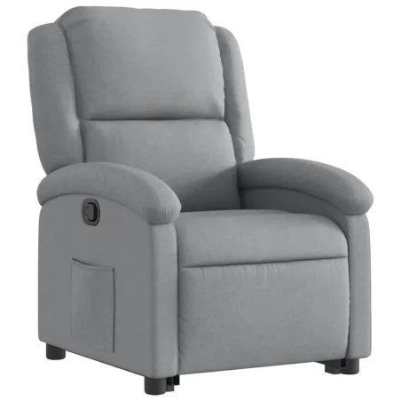 Fauteuil inclinable Gris clair Tissu