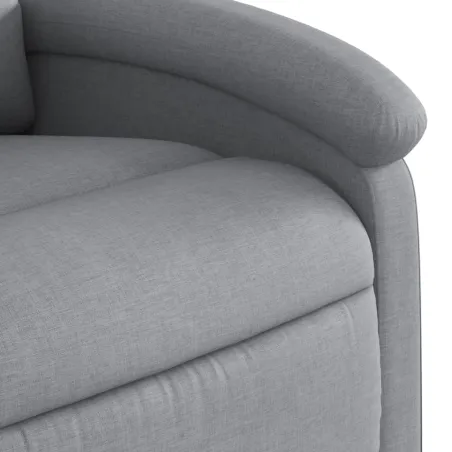 Fauteuil inclinable Gris clair Tissu