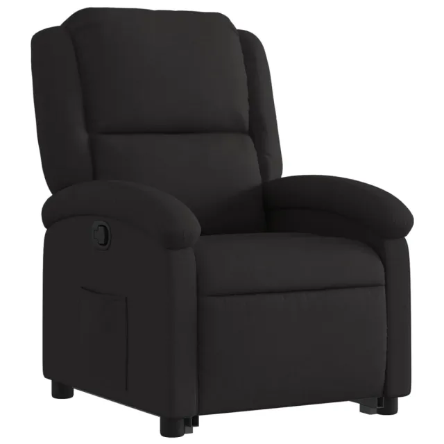 Fauteuil inclinable noir tissu