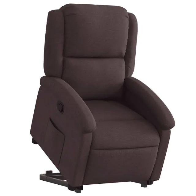 Fauteuil inclinable marron foncé tissu