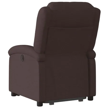 Fauteuil inclinable marron foncé tissu