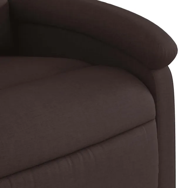 Fauteuil inclinable marron foncé tissu