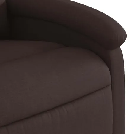 Fauteuil inclinable marron foncé tissu