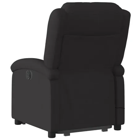 Fauteuil de massage inclinable Noir Tissu