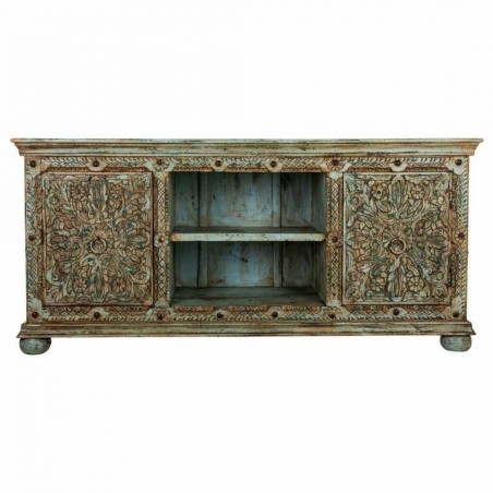 Anrichte Alexandra House Living Blau Mango-Holz 45 x 76 x 165 cm