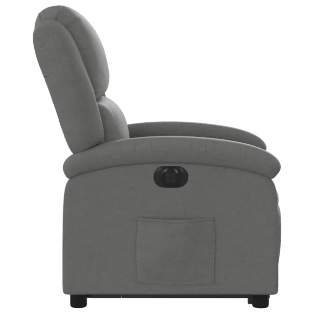 Fauteuil inclinable électrique gris foncé tissu