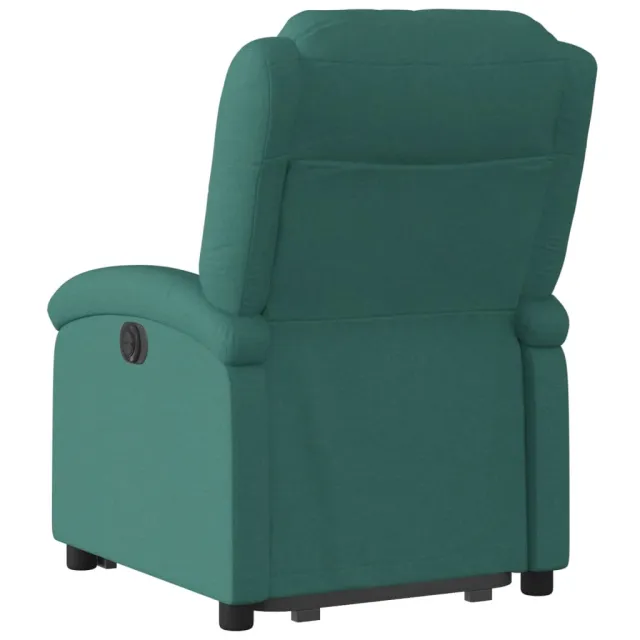 Fauteuil inclinable électrique vert foncé tissu