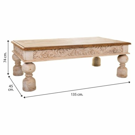 Hoofdtafel Alexandra House Living Mangohout 74 x 45 x 135 cm 2