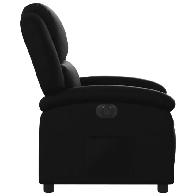 Fauteuil inclinable électrique Noir Similicuir
