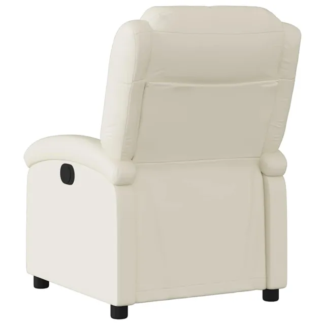 Fauteuil inclinable électrique Crème Similicuir