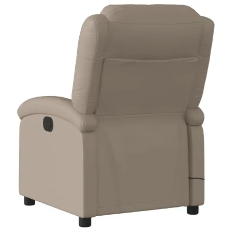 Fauteuil de massage inclinable électrique cappuccino similicuir
