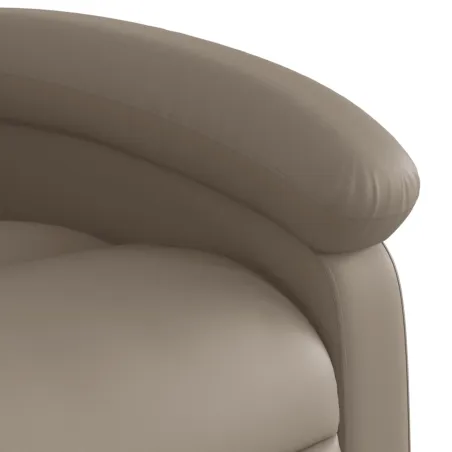 Fauteuil de massage inclinable électrique cappuccino similicuir