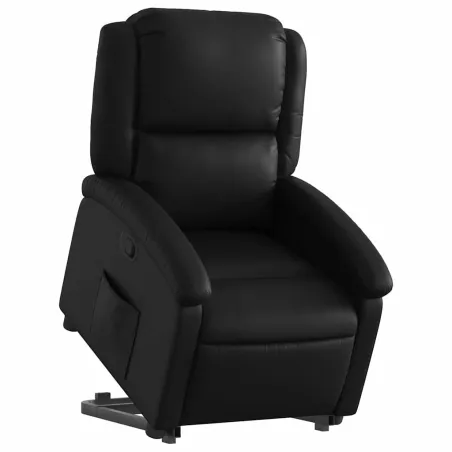 Fauteuil inclinable Noir Similicuir
