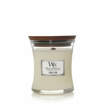 Vela Perfumada Woodwick Core Mini White Teak 85 g